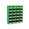 Triton Products Stacking Hanging Interlocking Bins, Polypropylene, Green, 5-3/8" L x 4-1/8" W x 3" H, 24 CT 3-210GRN - alternate 1
